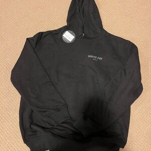 White Fox Boutique Black Pullover Oversized  Hoodie Sweatshirt